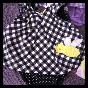 NWOT 0-3 mo baby girl dress onesies